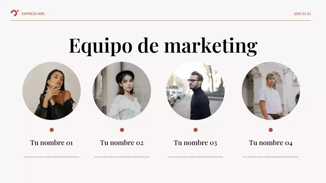 Plan de negocio de Red Abstract