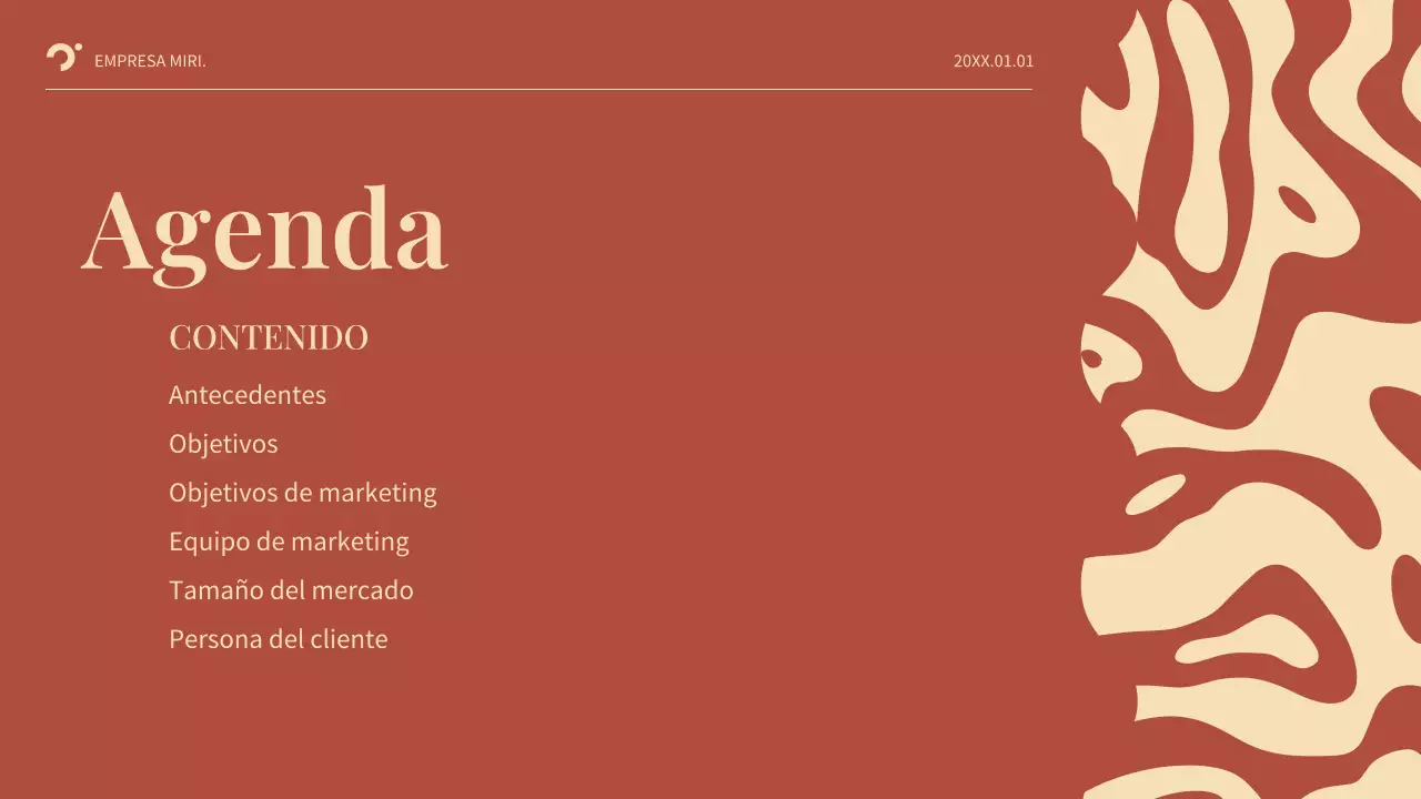 Plan de negocio de Red Abstract