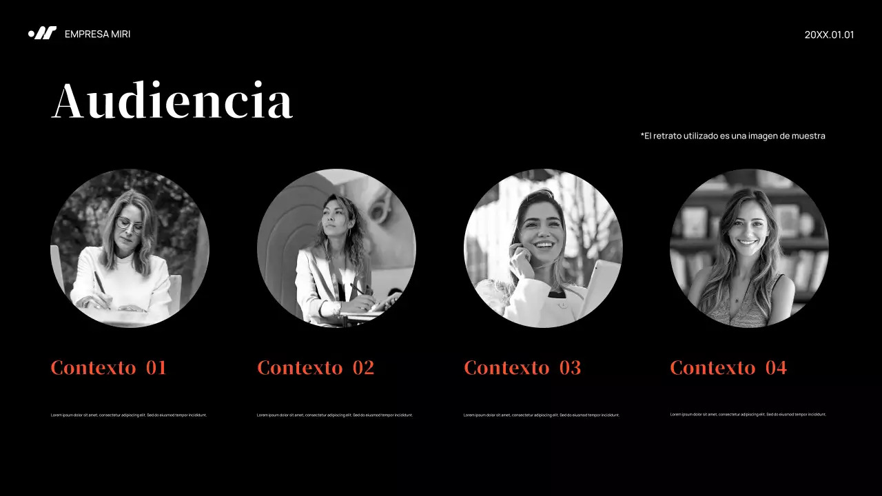 Plan de marketing de Black Abstract