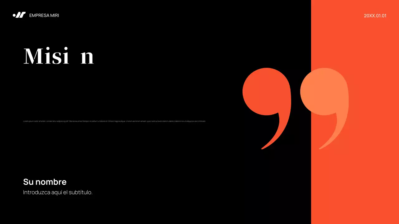 Plan de marketing de Black Abstract