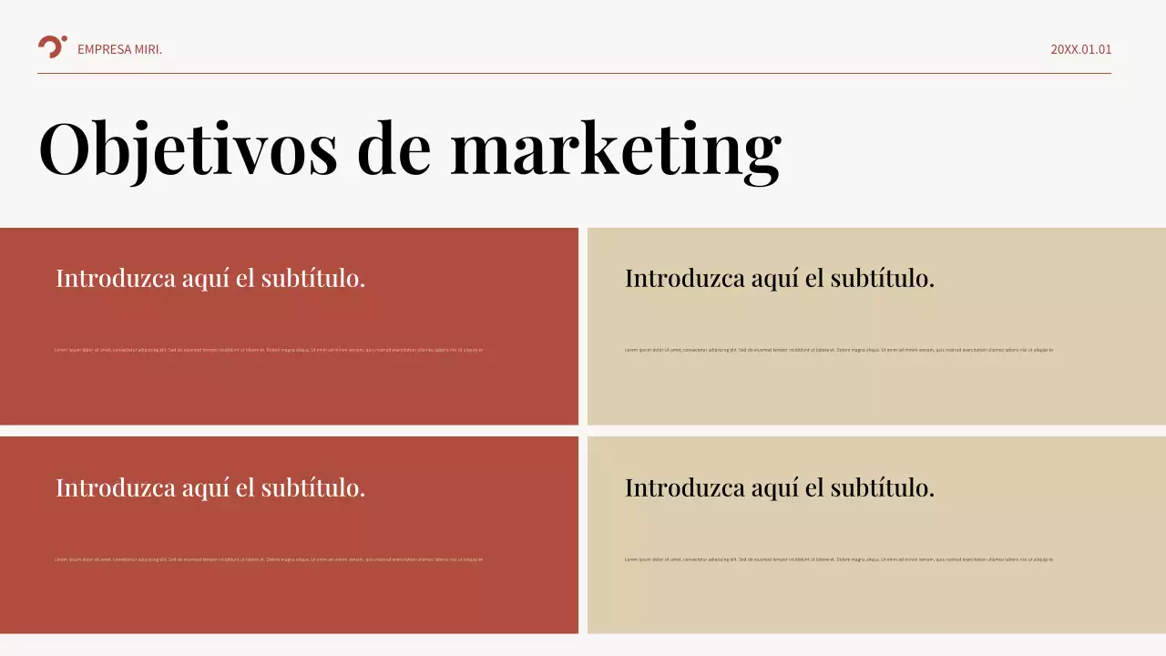 Plan de negocio de Red Abstract