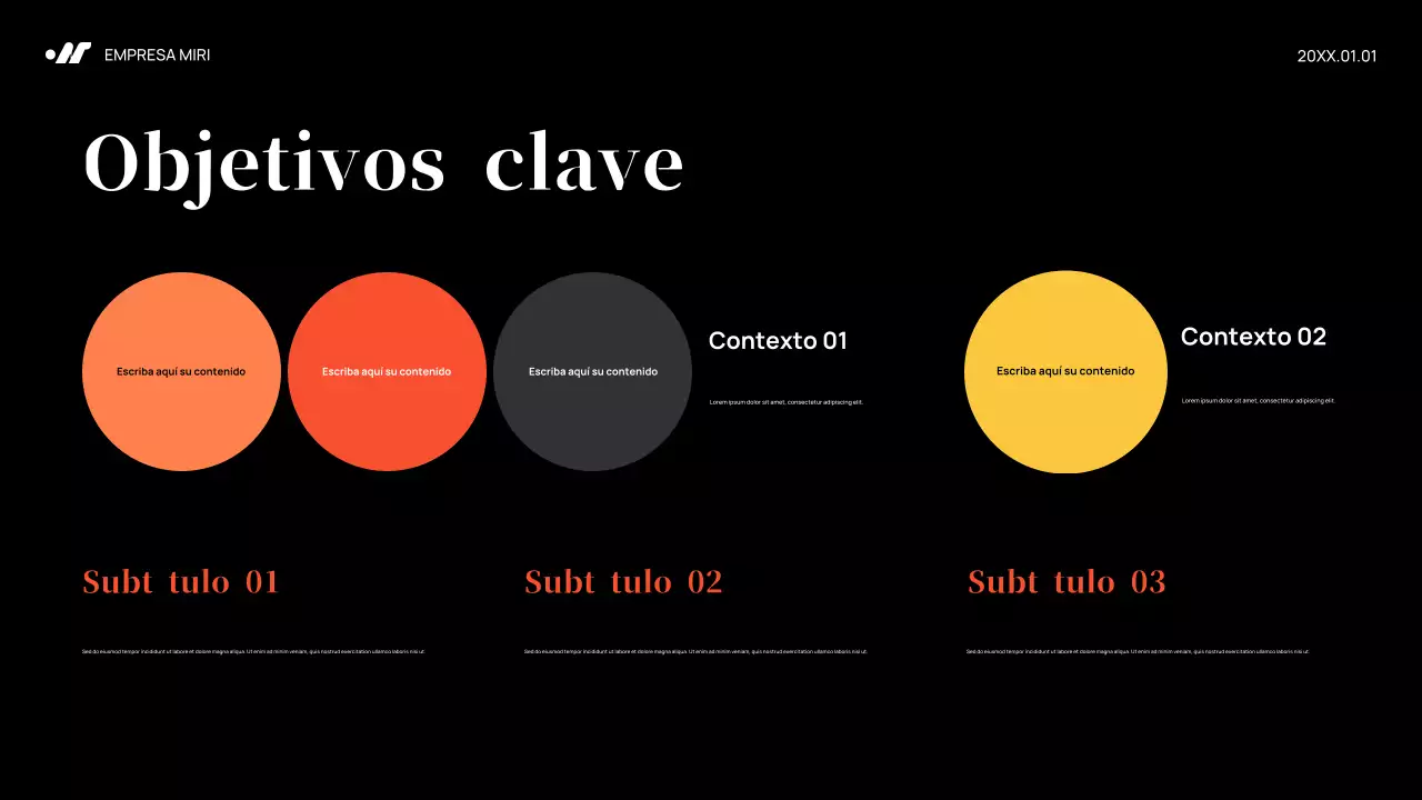 Plan de marketing de Black Abstract