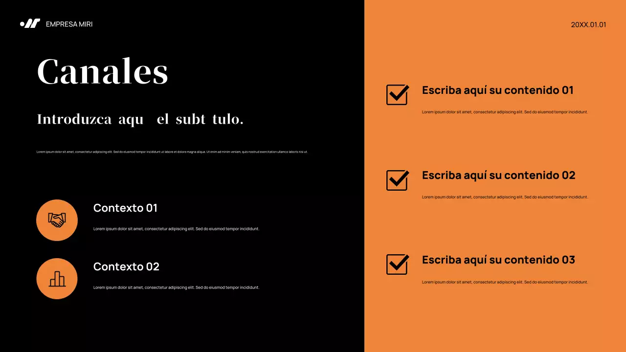 Plan de marketing de Black Abstract