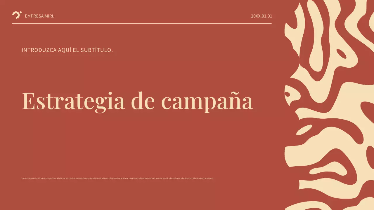 Plan de negocio de Red Abstract