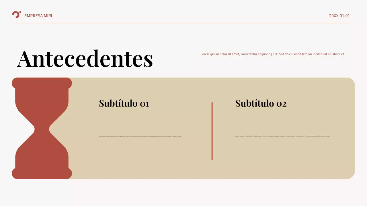 Plan de negocio de Red Abstract