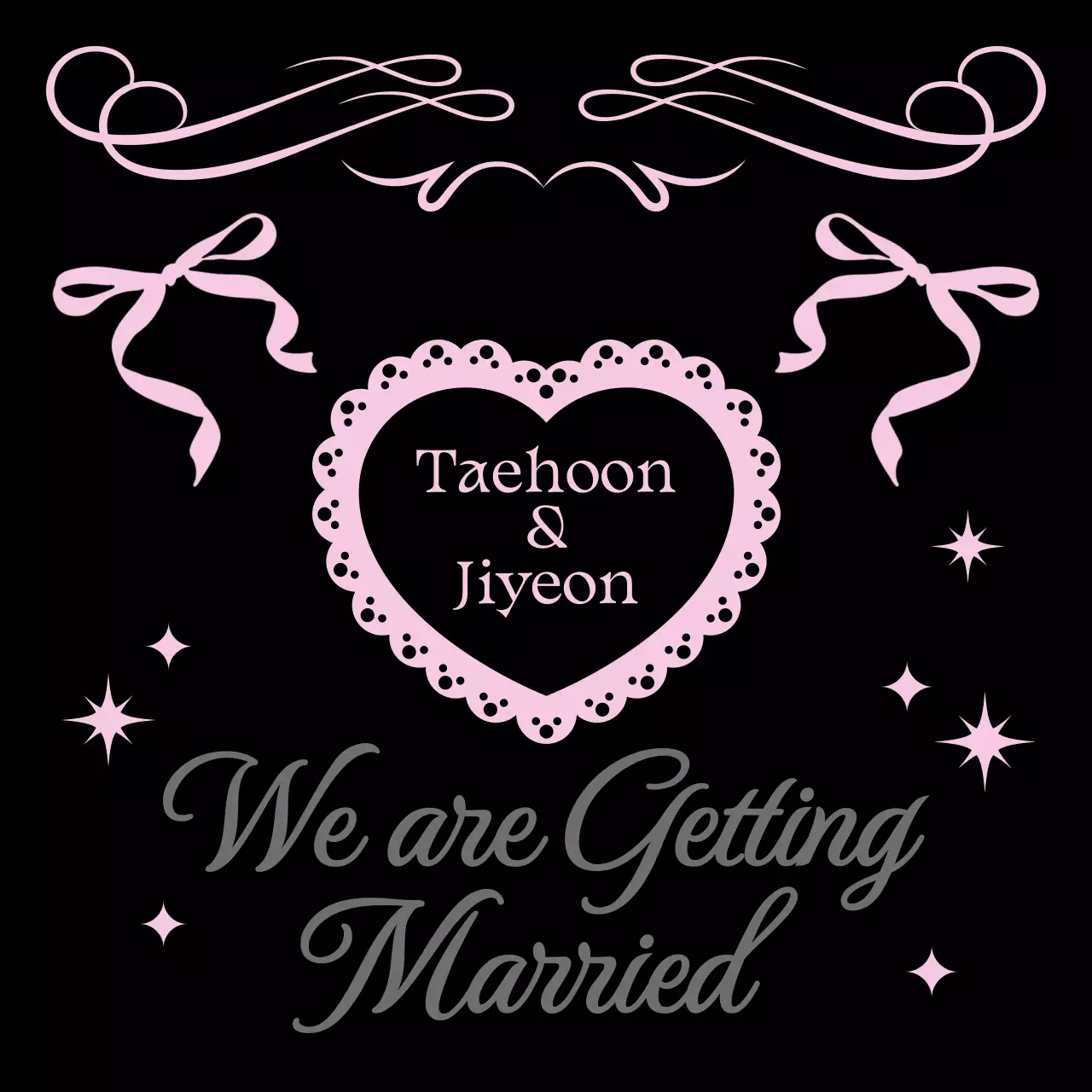 Convite de casamento vintage cor-de-rosa