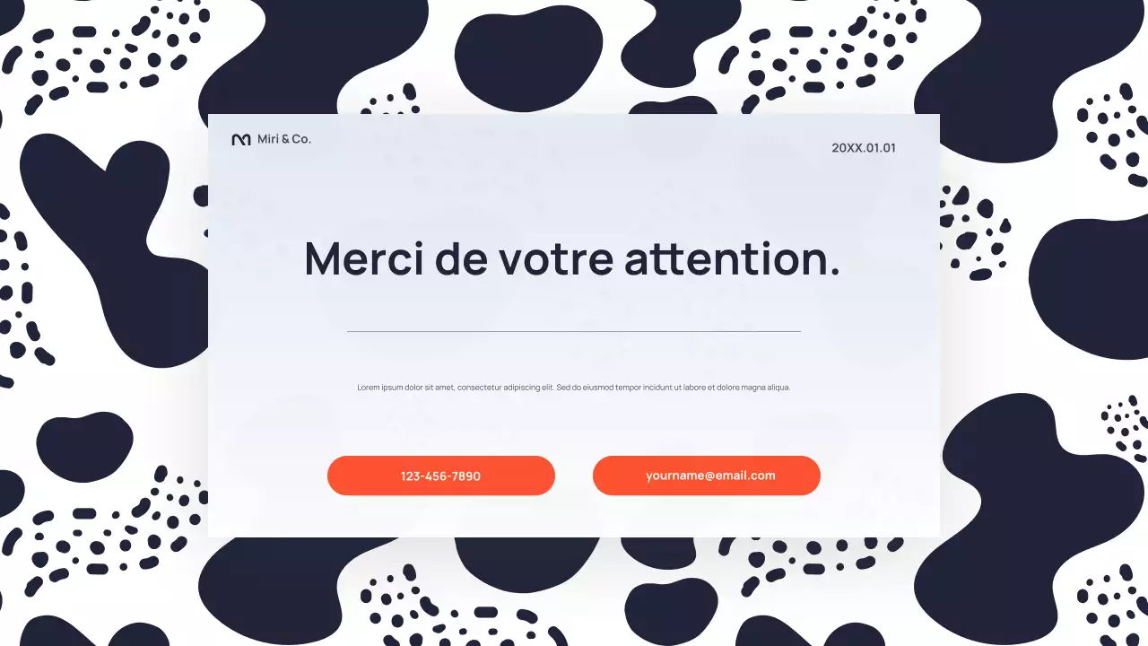 Présentation d'entreprise abstraite en noir