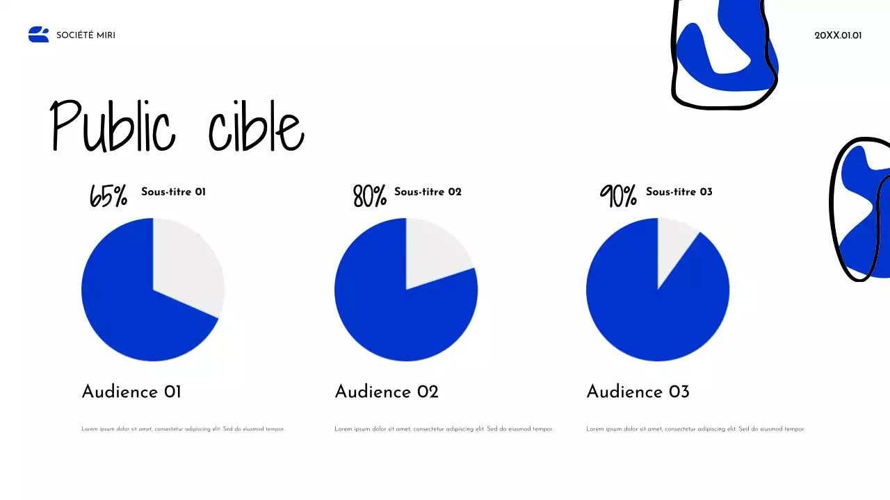 Document de stratégie pour l'abstrait bleu