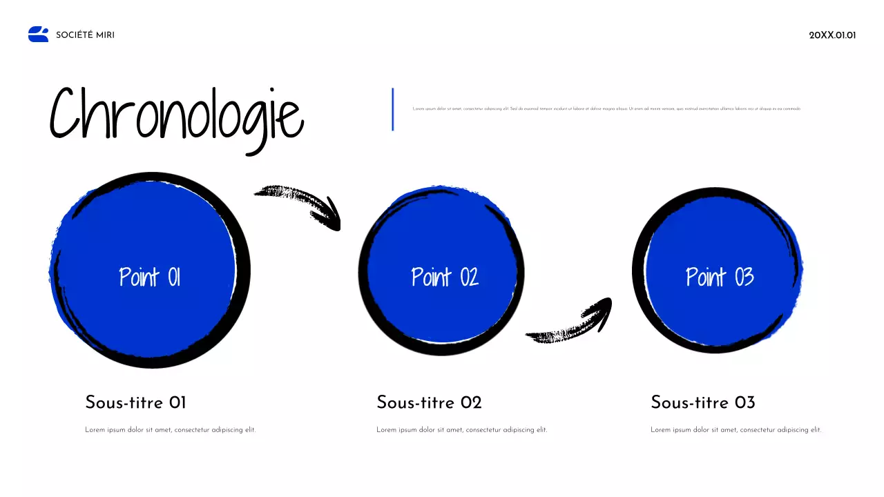 Document de stratégie pour l'abstrait bleu
