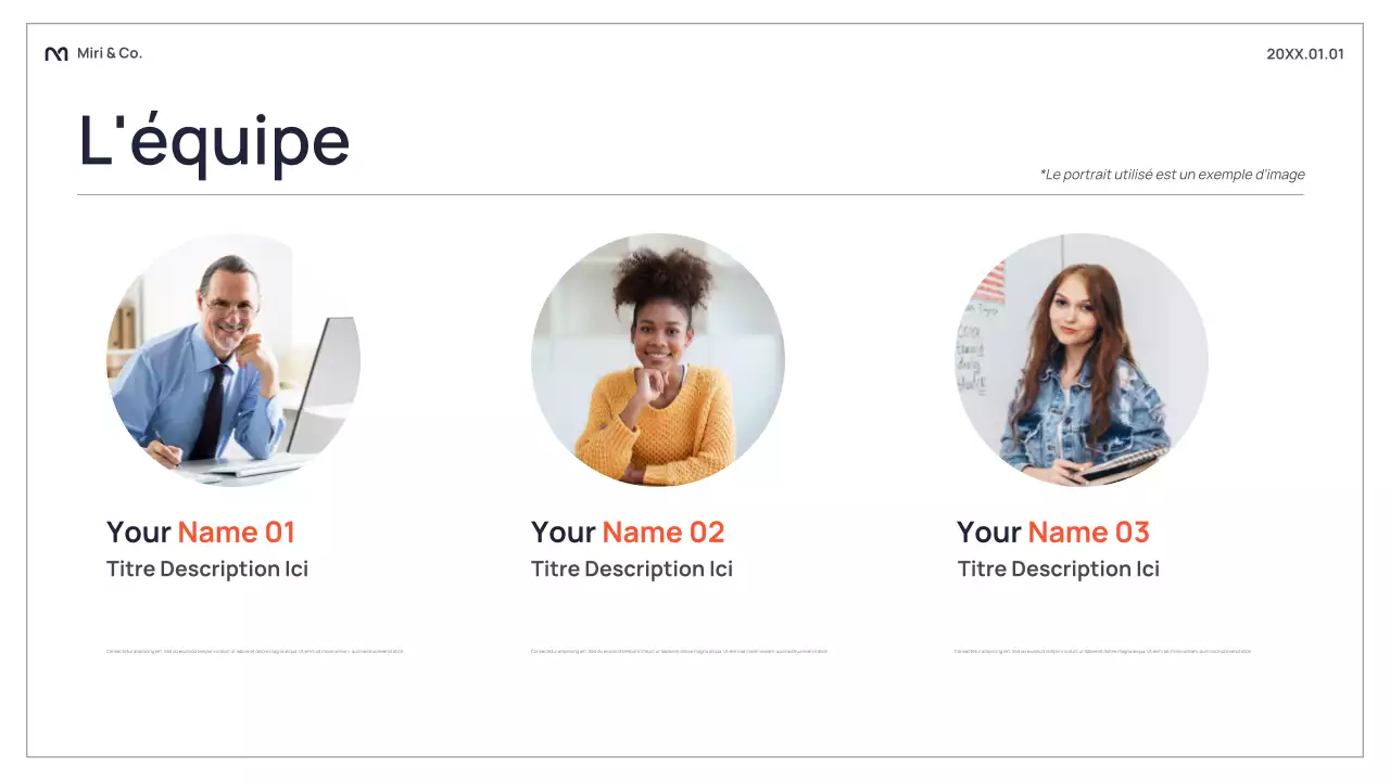 Présentation d'entreprise abstraite en noir
