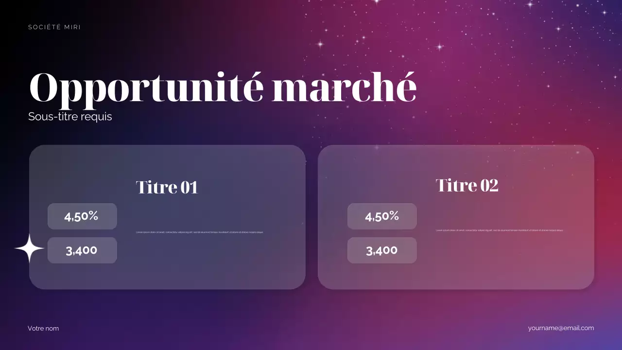 Proposition de marketing pour Purple Cosmic