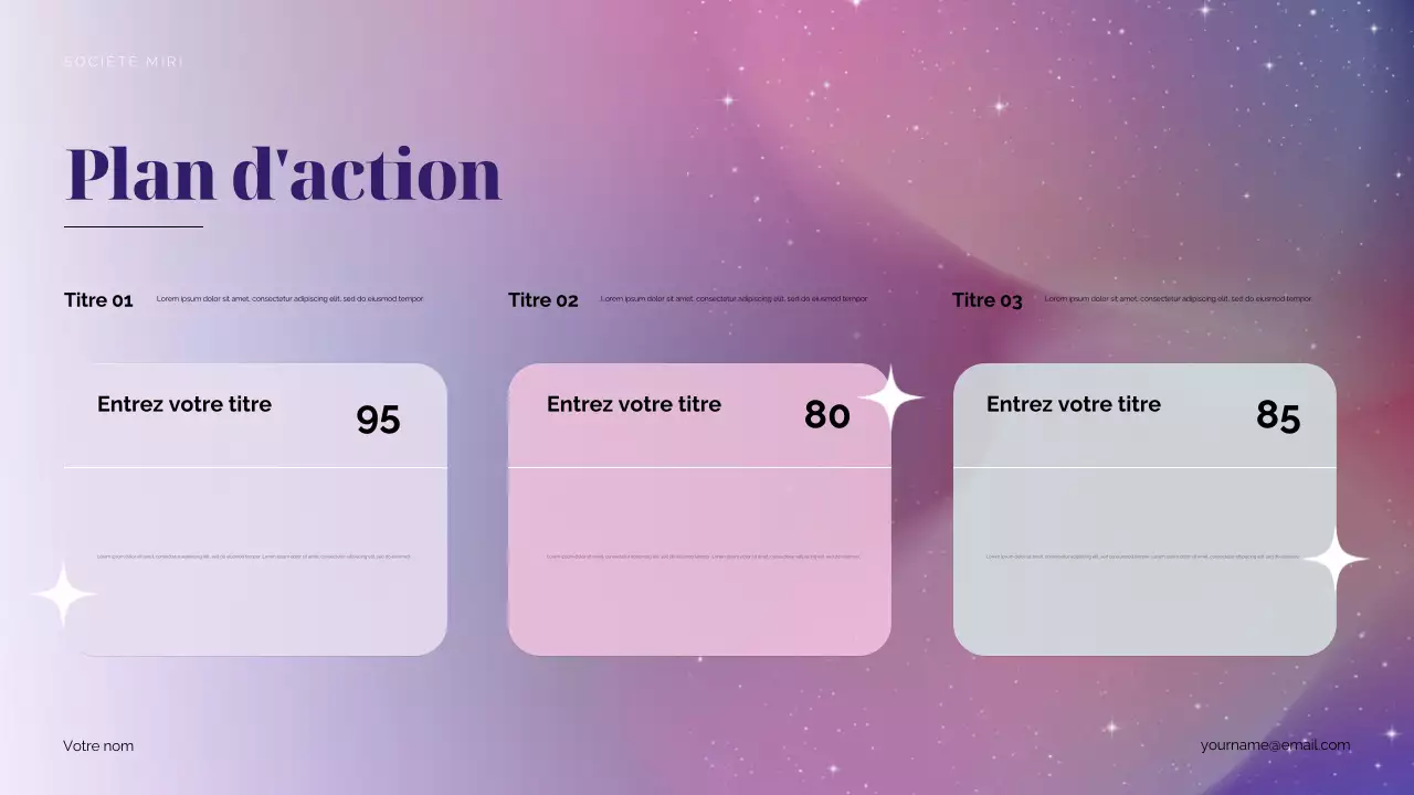 Proposition de marketing pour Purple Cosmic