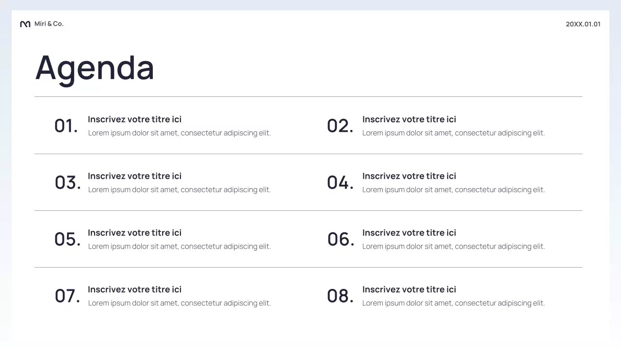 Présentation d'entreprise abstraite en noir