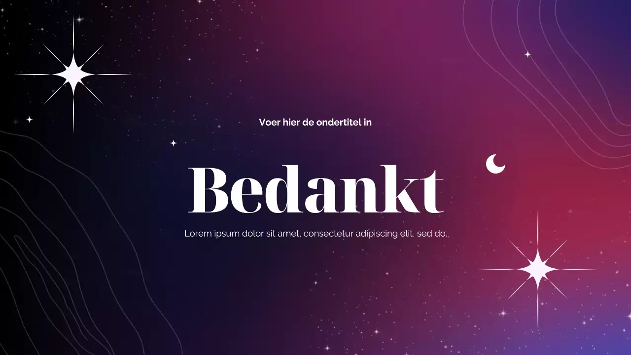 Purple Cosmic Marketingvoorstel