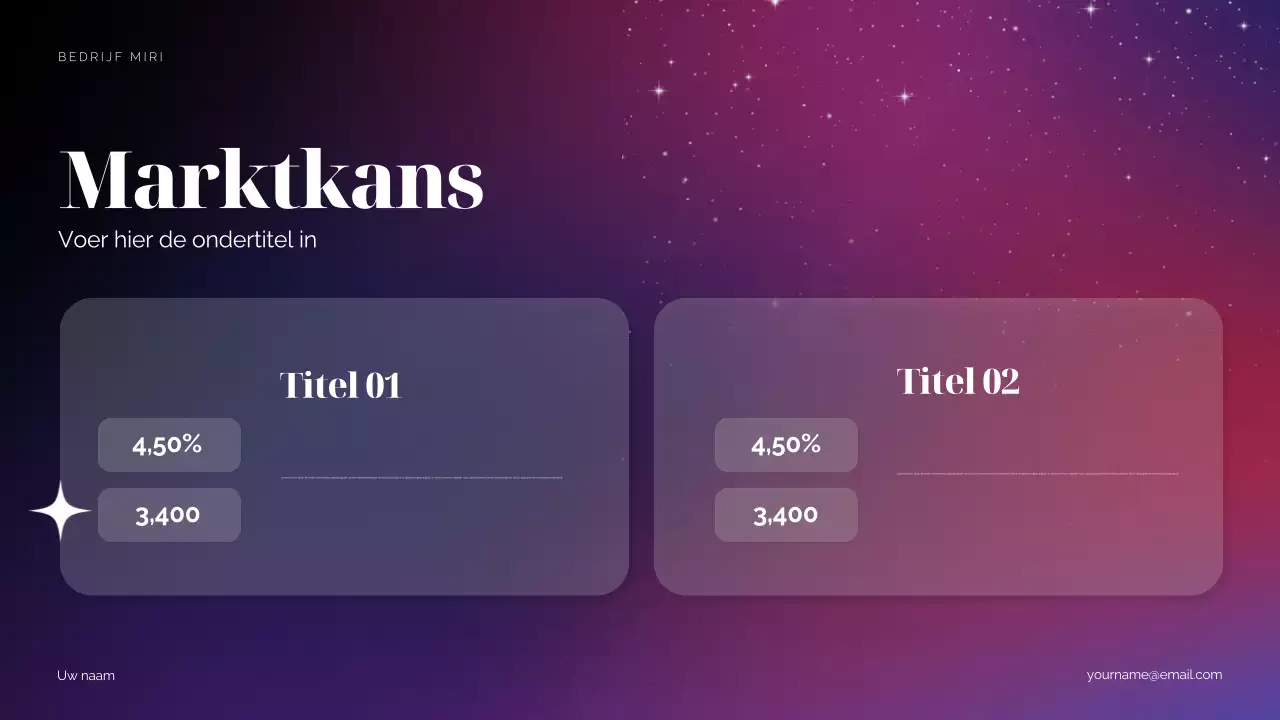 Purple Cosmic Marketingvoorstel