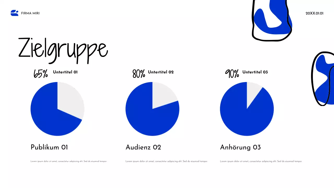 Blue Abstract Strategie Dokument