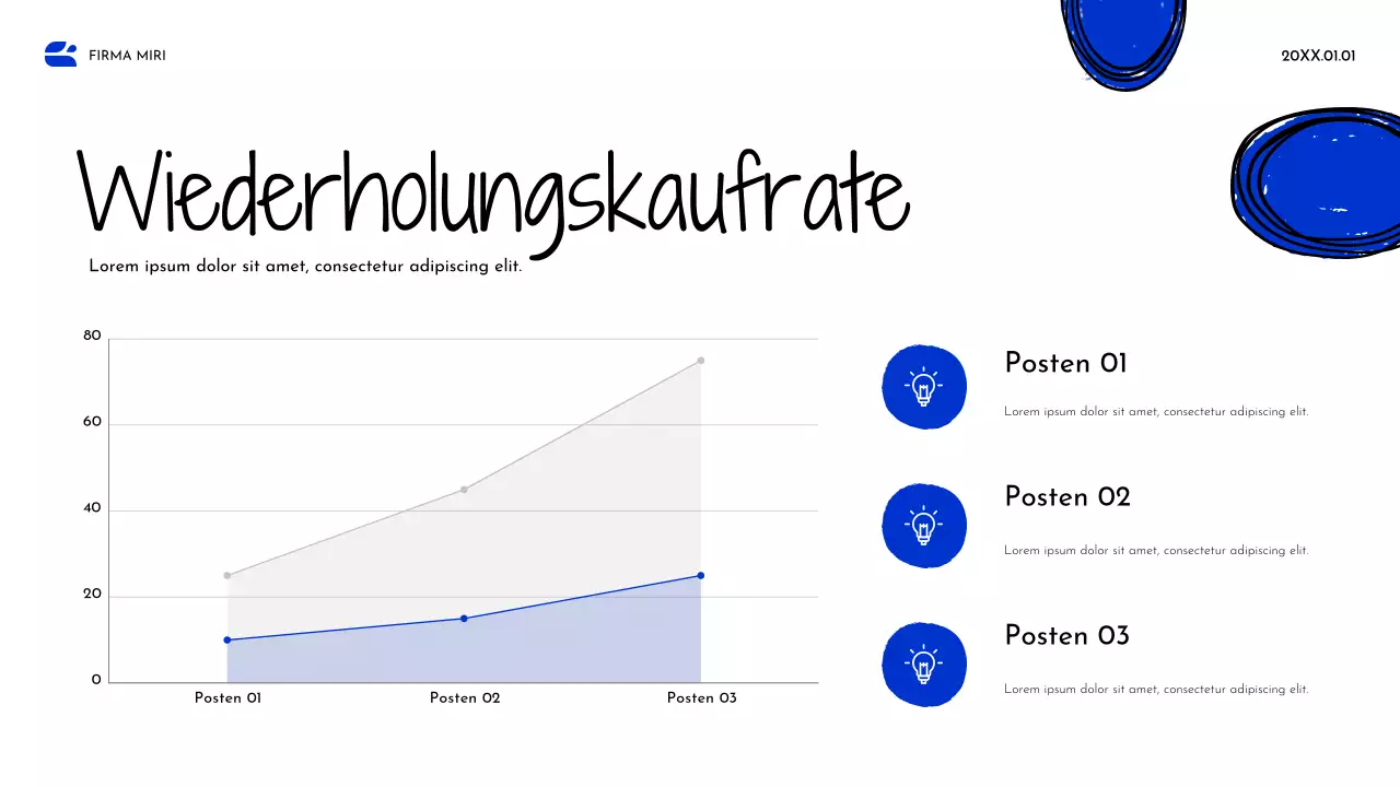 Blue Abstract Strategie Dokument