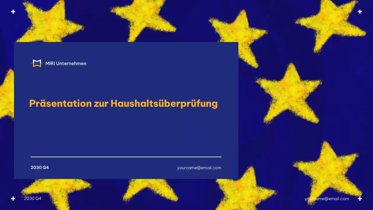 Blue Modern Budget Präsentation