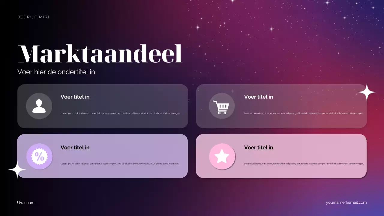 Purple Cosmic Marketingvoorstel