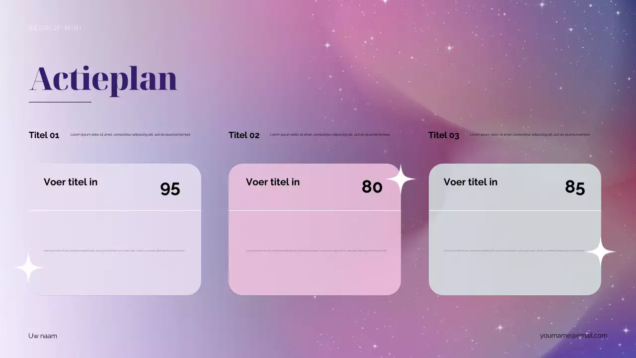 Purple Cosmic Marketingvoorstel