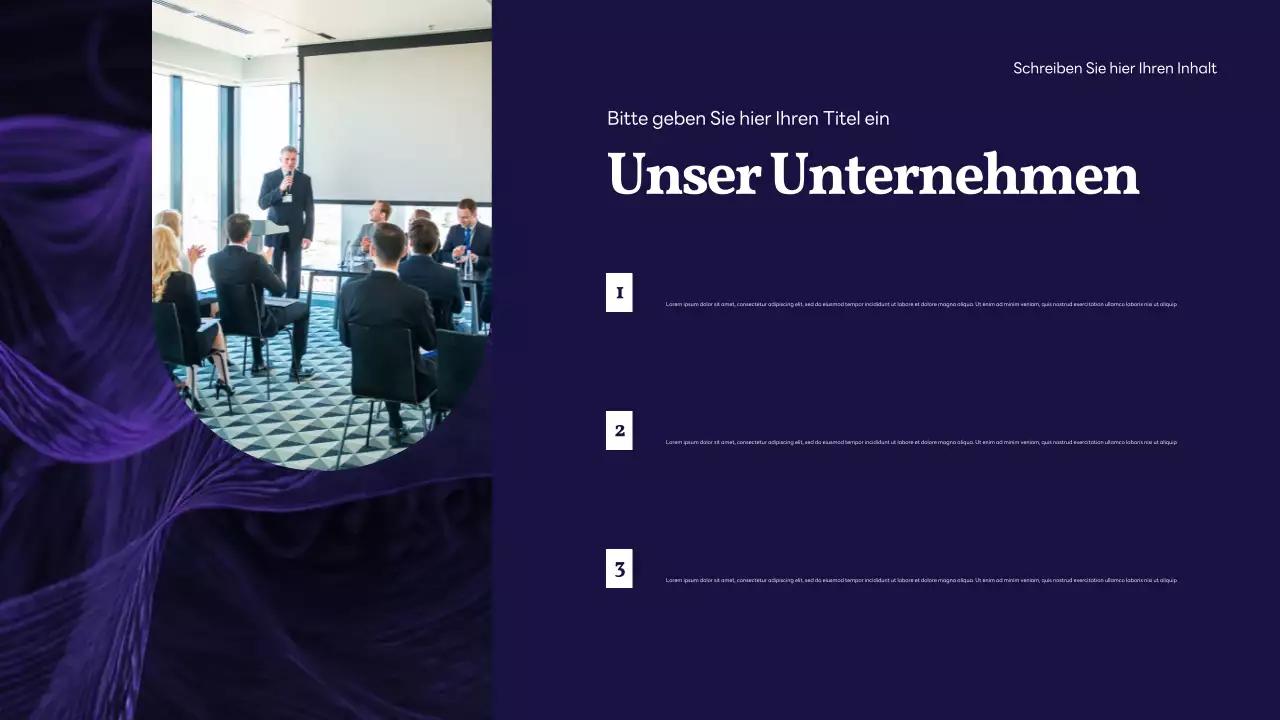 Lila Moderne IT Förderung