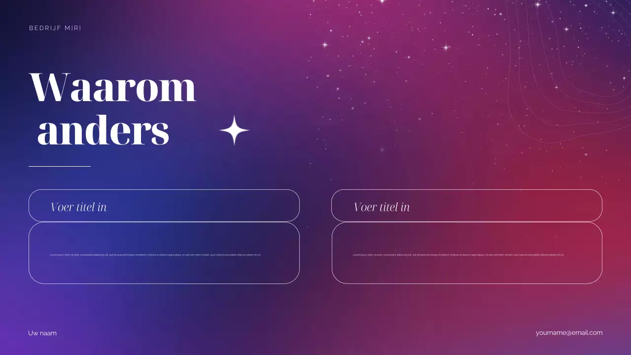 Purple Cosmic Marketingvoorstel