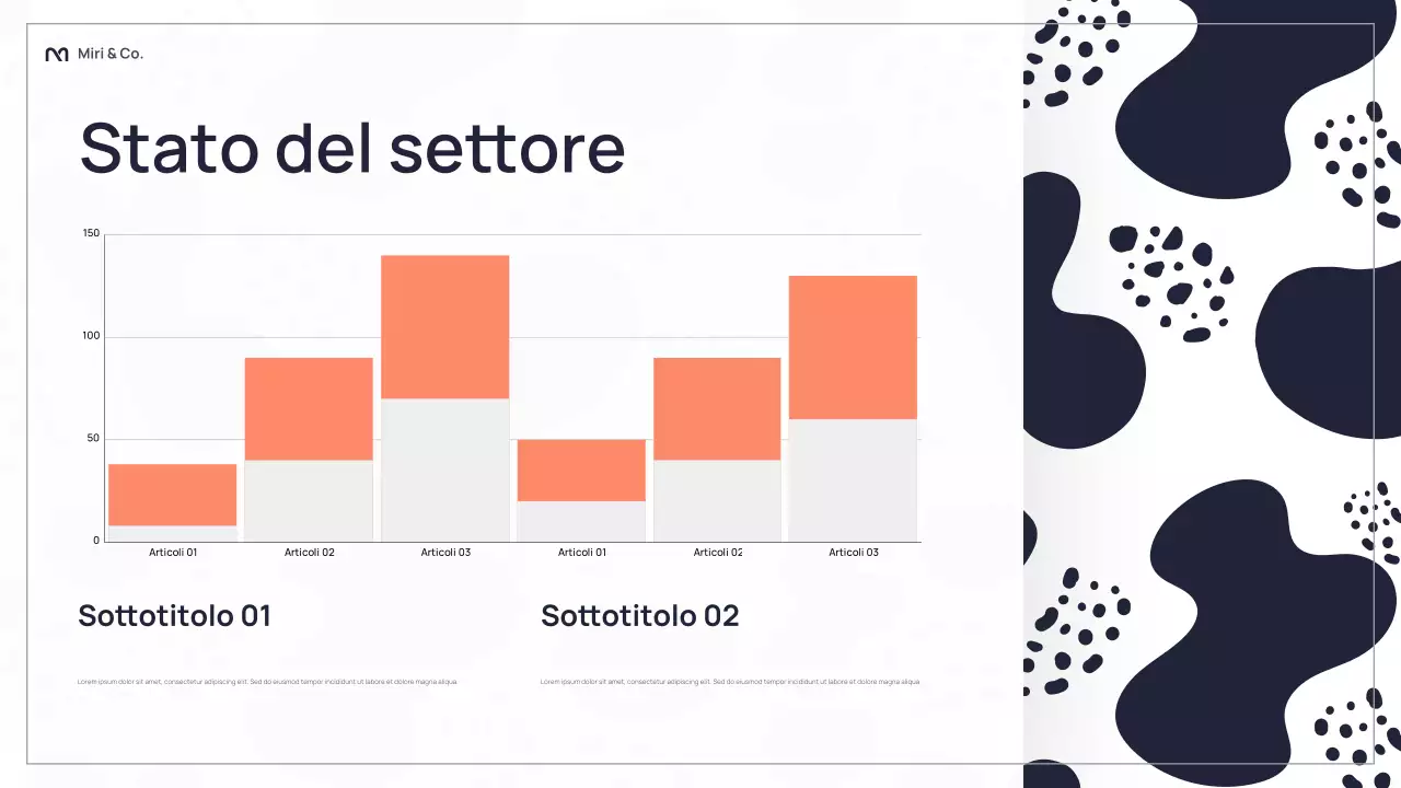 Presentazione aziendale astratta nera