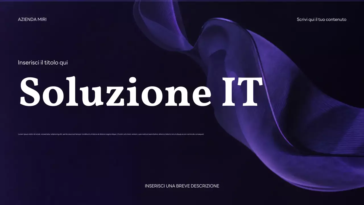 Promozione IT moderna viola