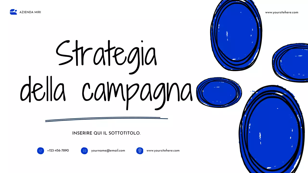 Documento strategico Blue Abstract