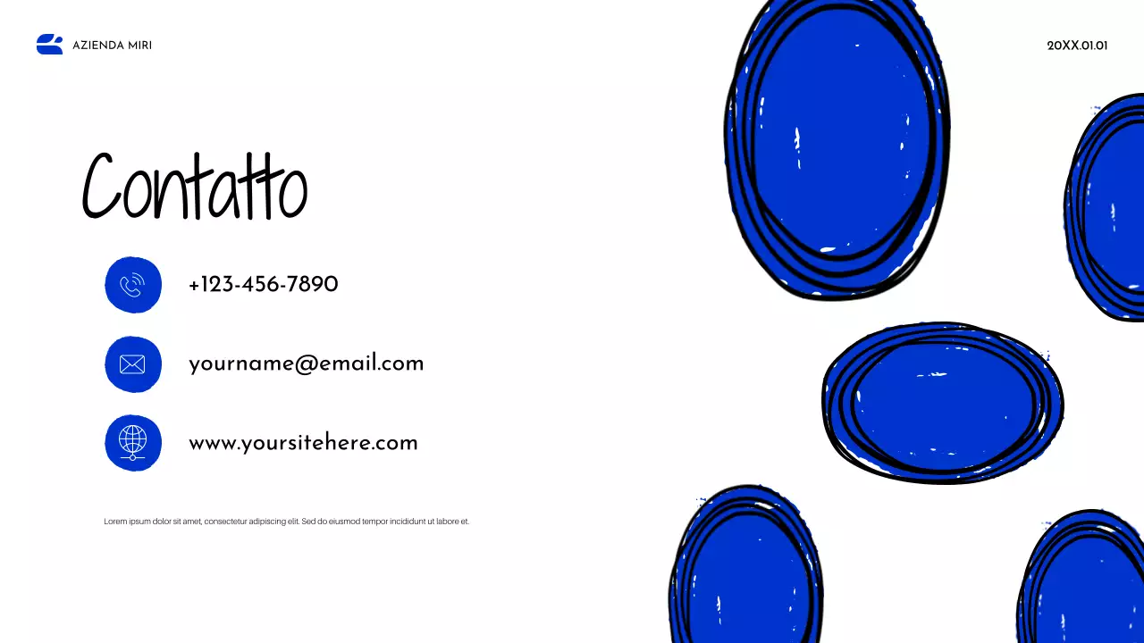 Documento strategico Blue Abstract