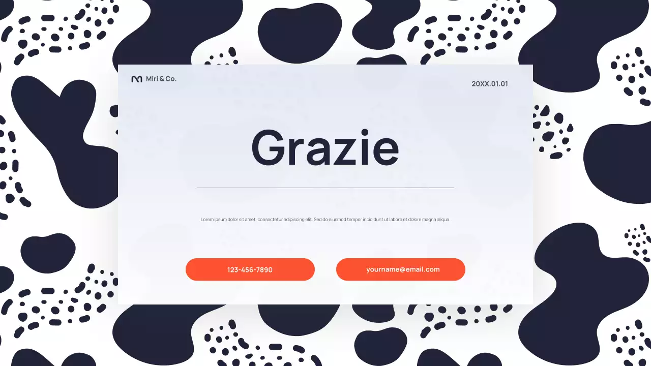 Presentazione aziendale astratta nera