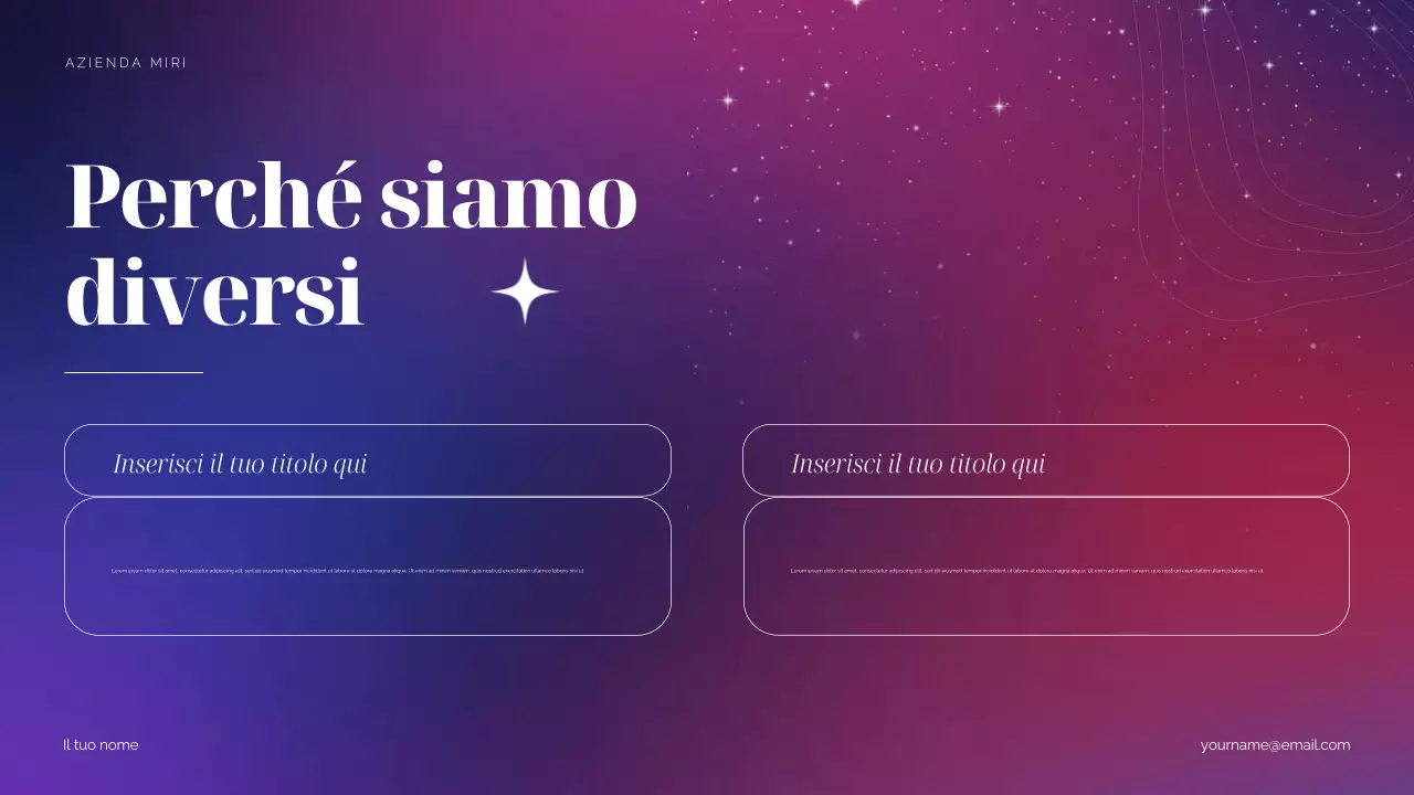 Proposta di marketing di Purple Cosmic