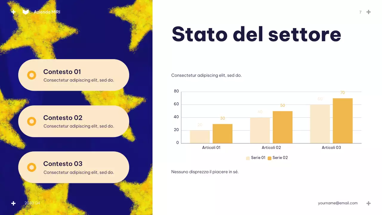 Presentazione del bilancio Blue Modern