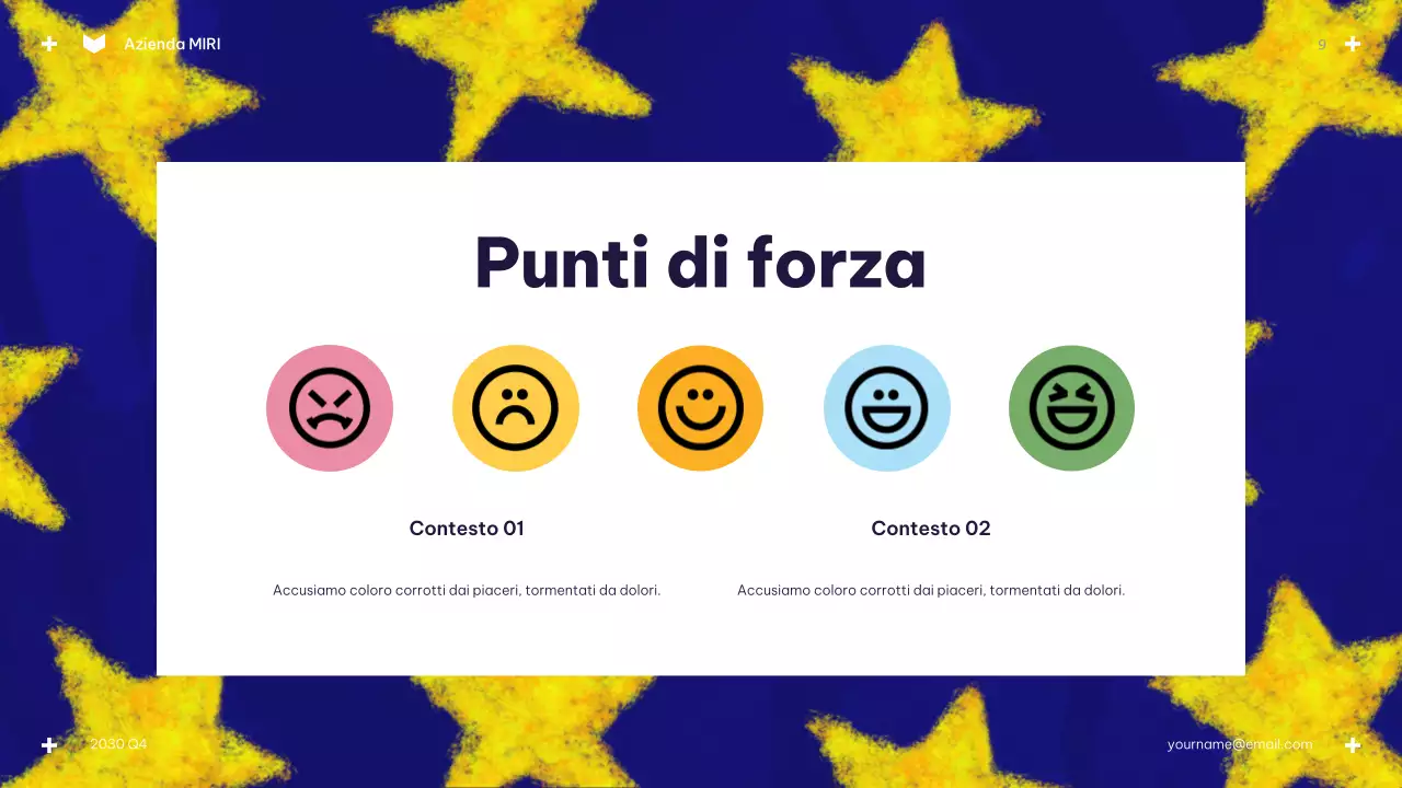 Presentazione del bilancio Blue Modern