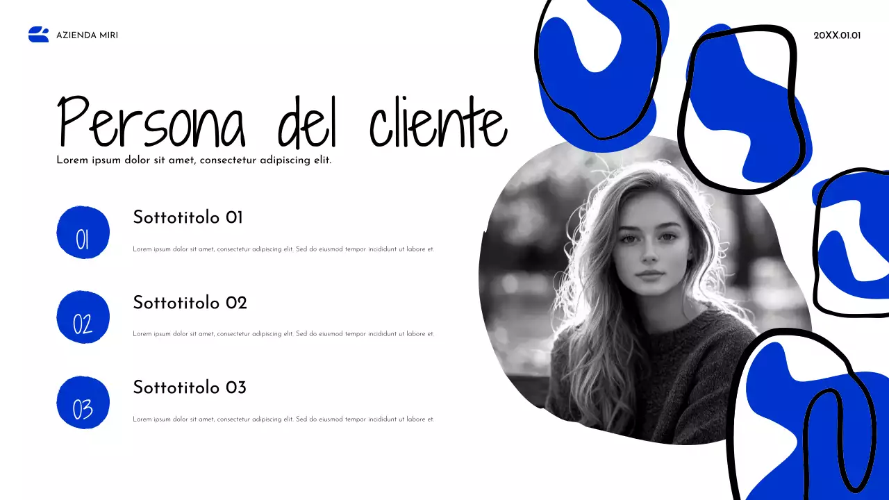 Documento strategico Blue Abstract