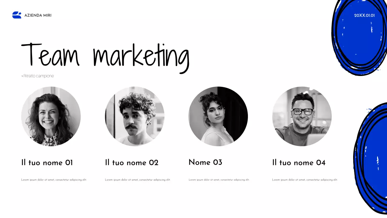 Documento strategico Blue Abstract