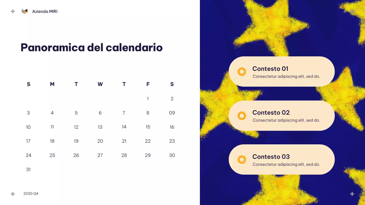 Presentazione del bilancio Blue Modern