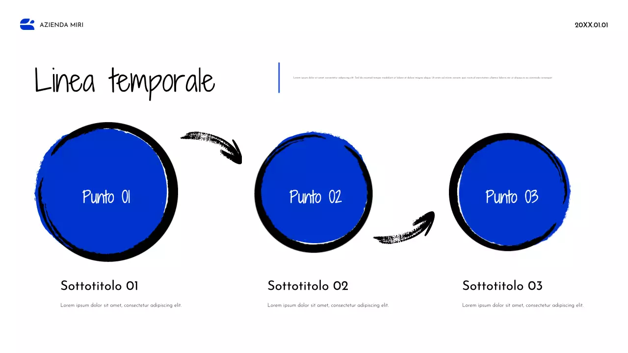 Documento strategico Blue Abstract