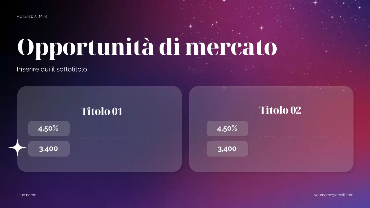 Proposta di marketing di Purple Cosmic