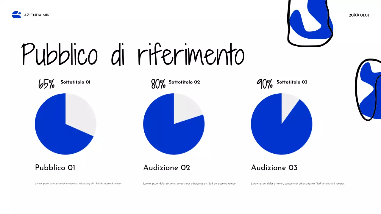 Documento strategico Blue Abstract