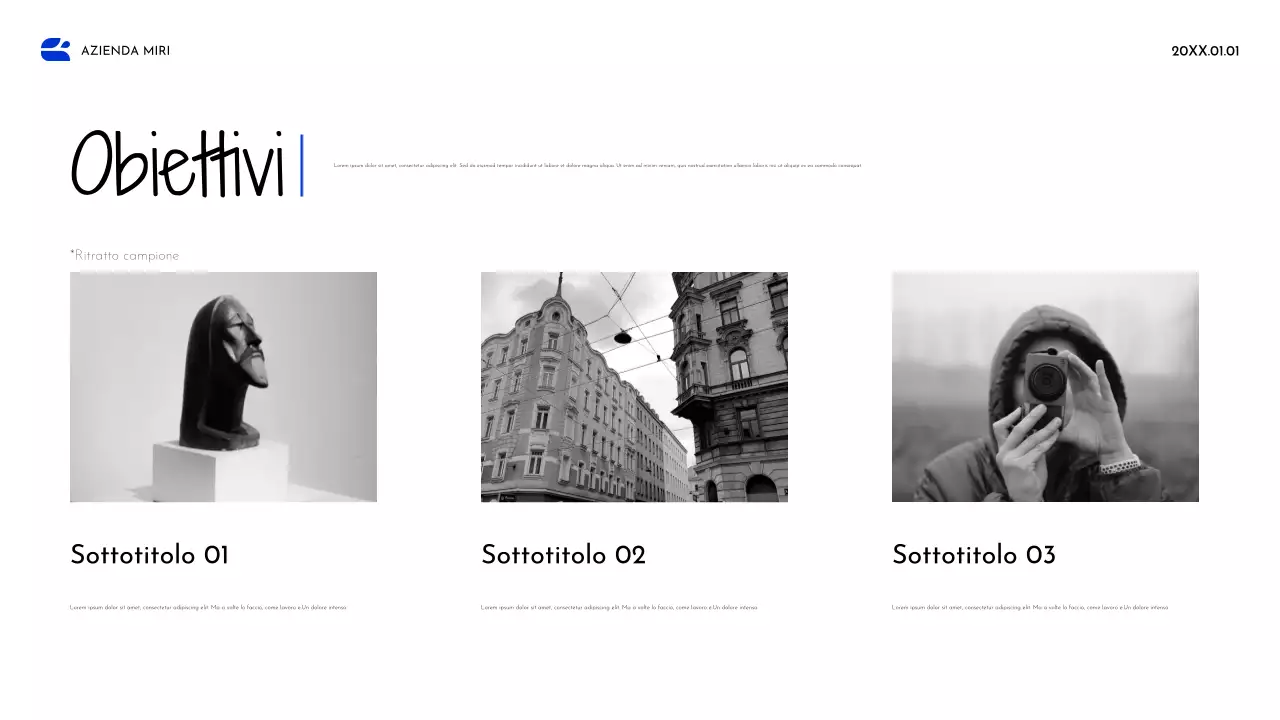 Documento strategico Blue Abstract