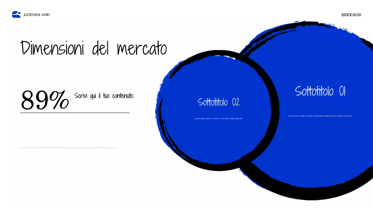 Documento strategico Blue Abstract