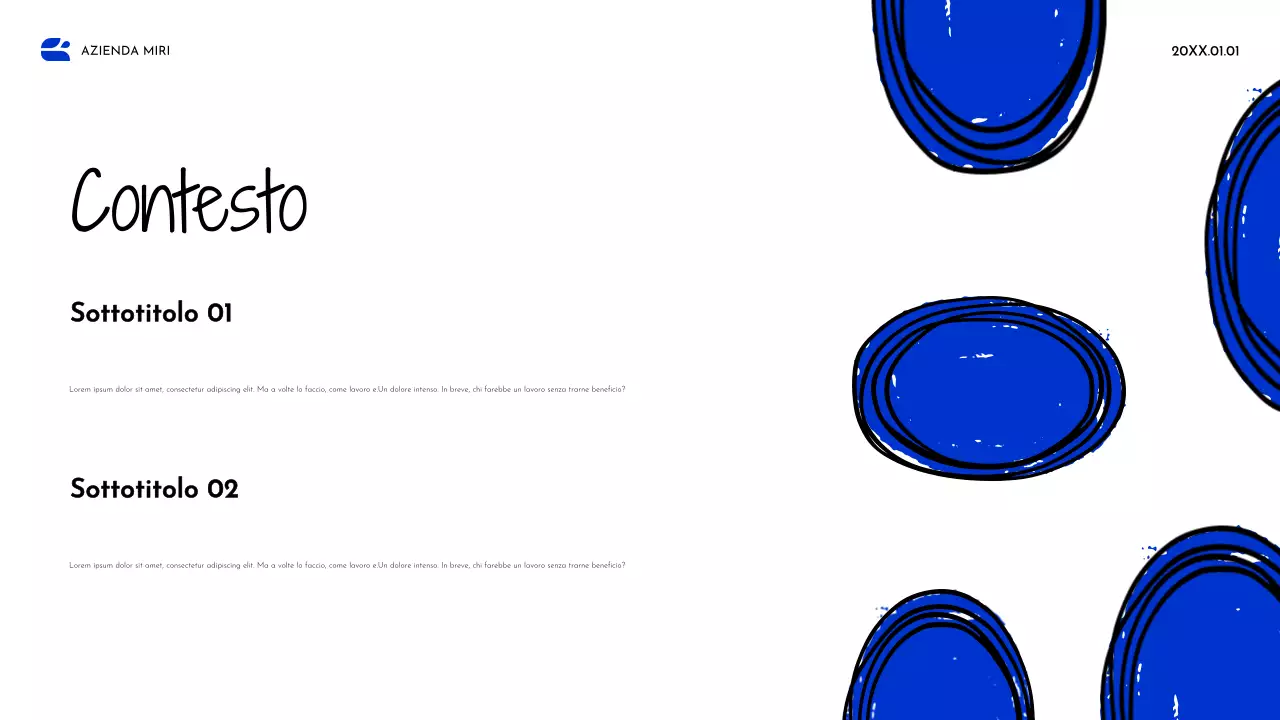 Documento strategico Blue Abstract