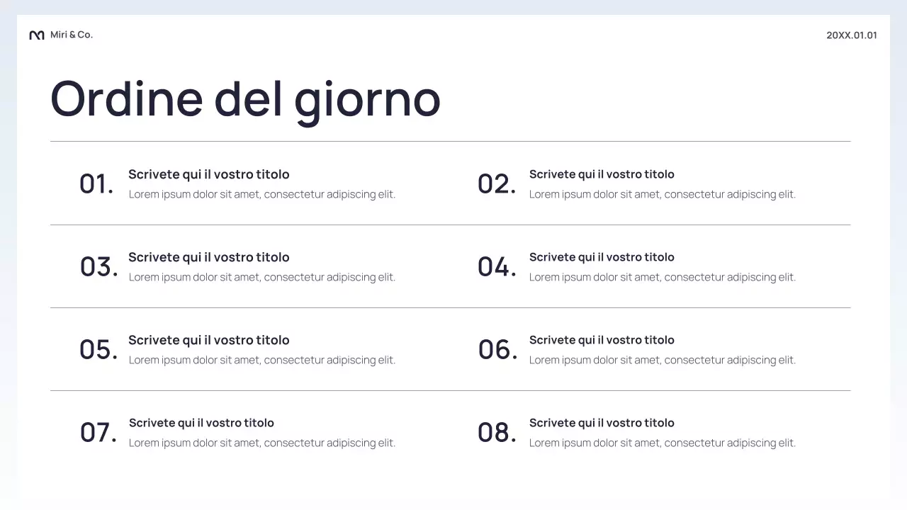 Presentazione aziendale astratta nera
