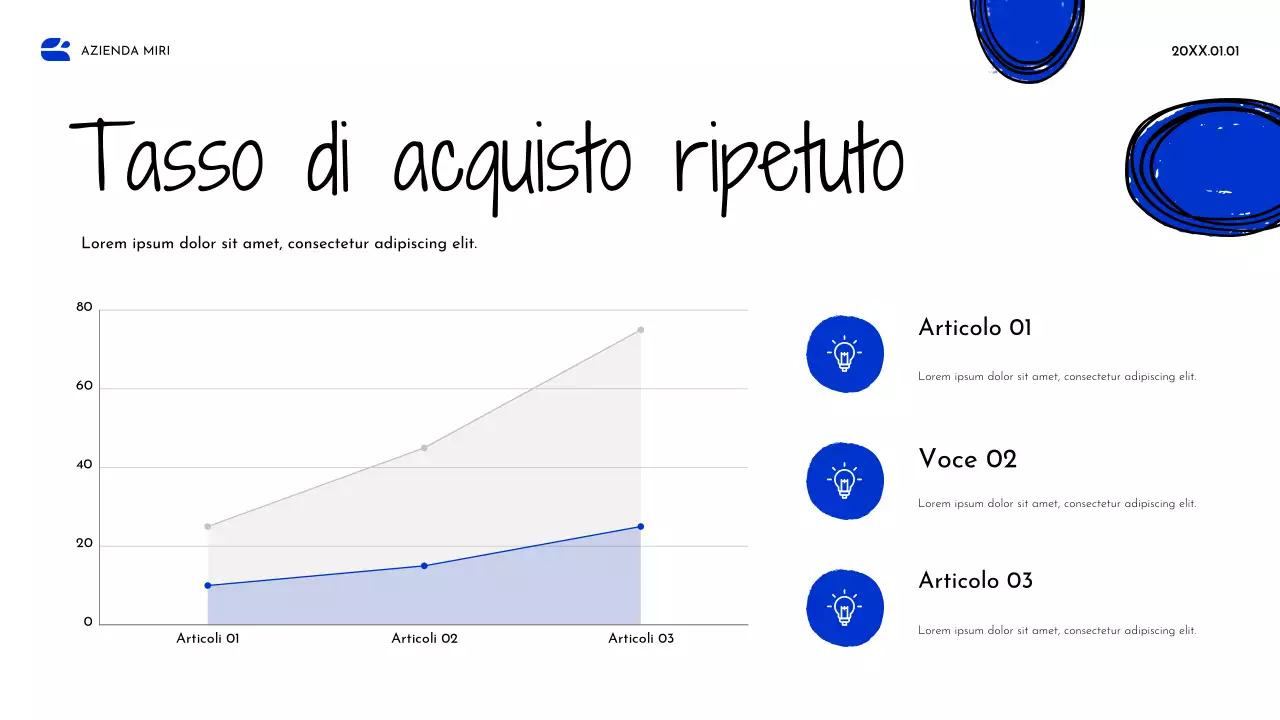 Documento strategico Blue Abstract