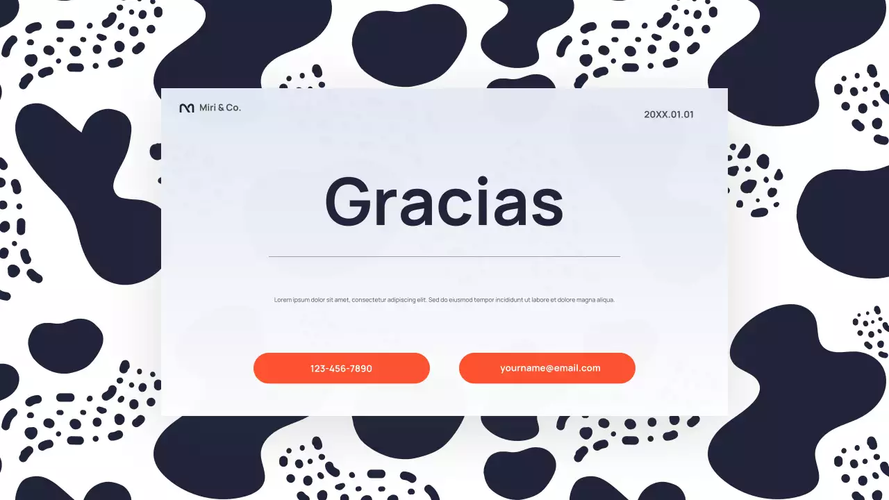 Presentación comercial abstracta en negro