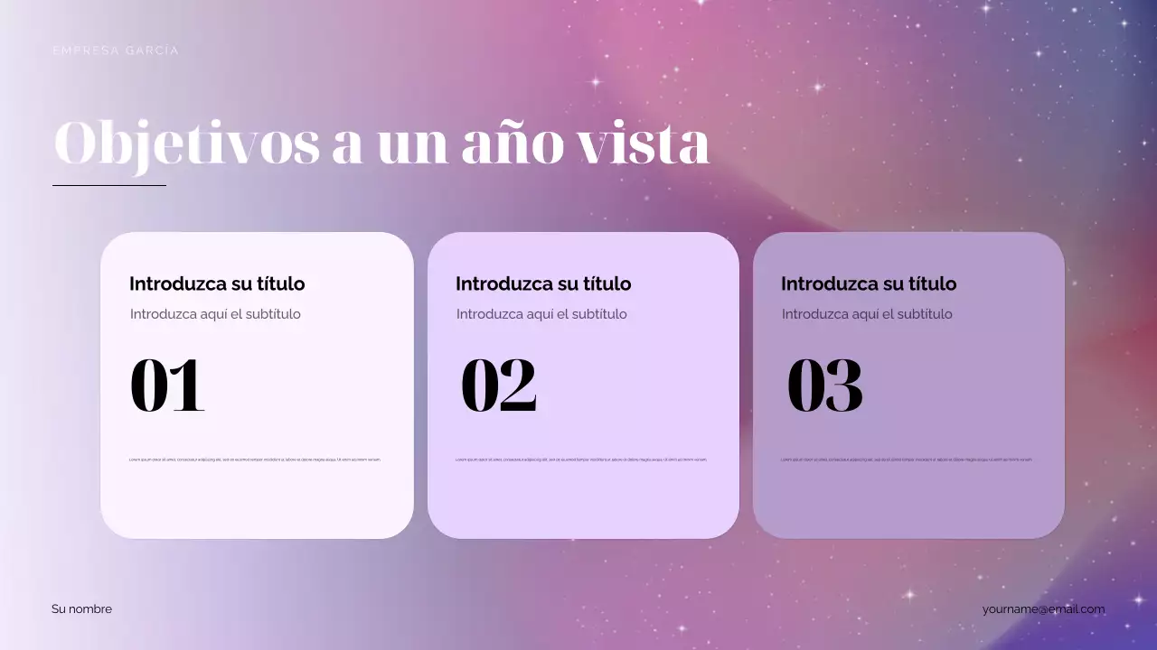 Propuesta de marketing de Purple Cosmic