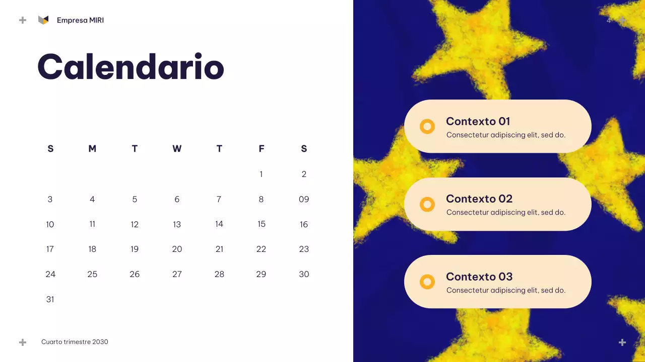 Presentación del presupuesto Blue Modern