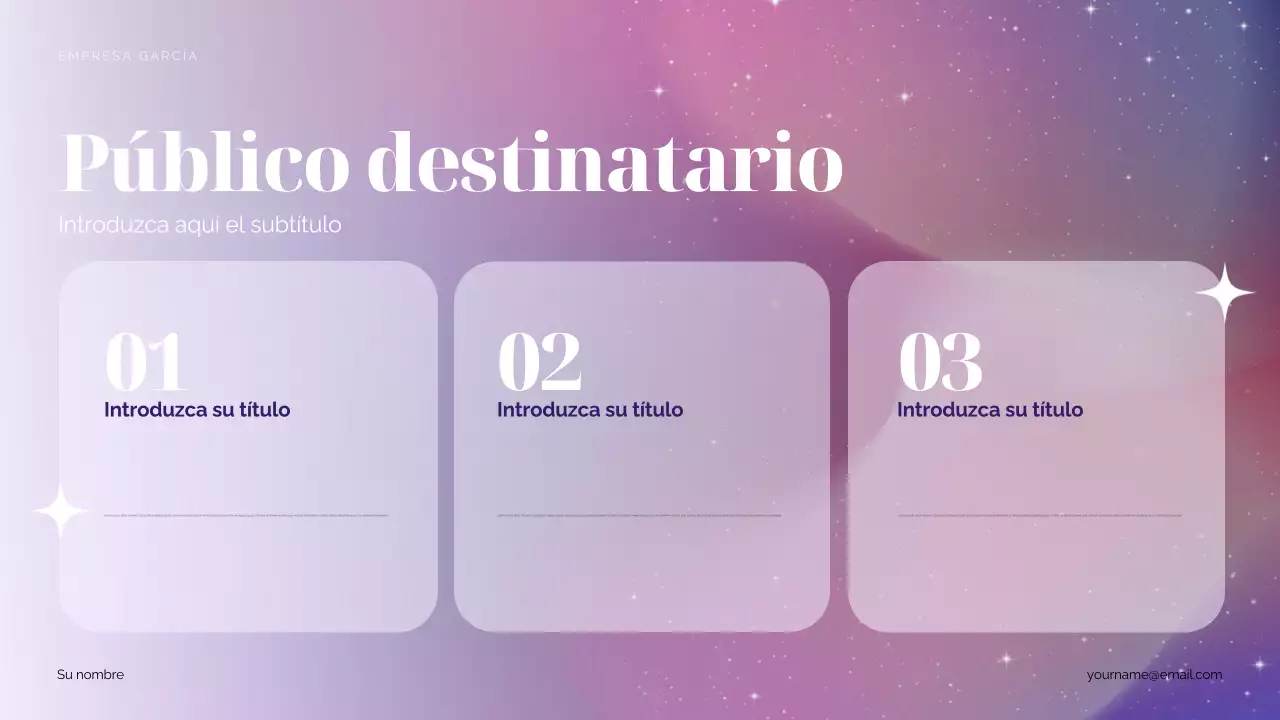 Propuesta de marketing de Purple Cosmic