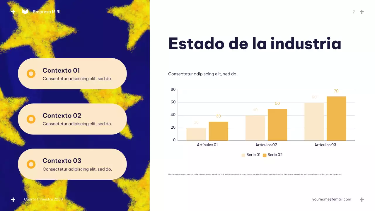 Presentación del presupuesto Blue Modern